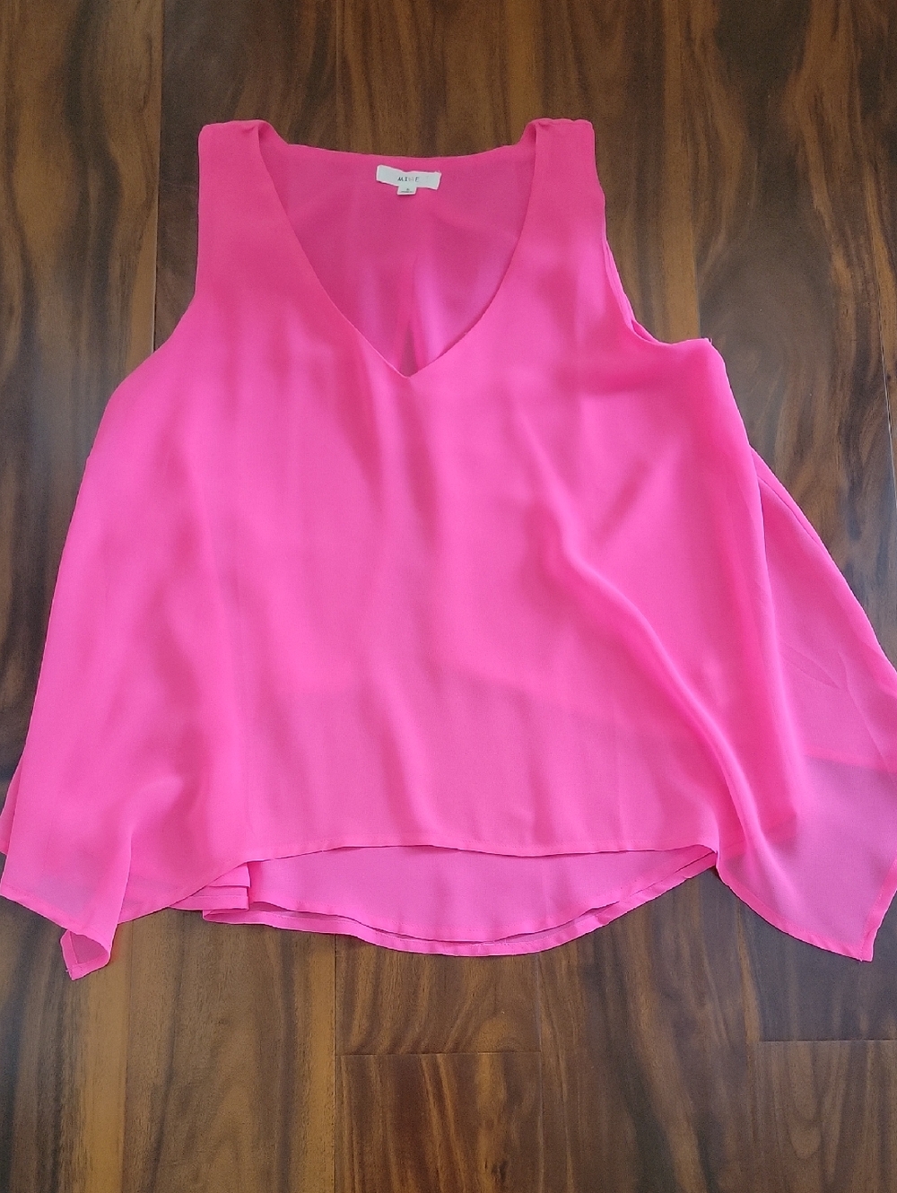 mine Hot Pink V-Neck Sleeveless Camisole